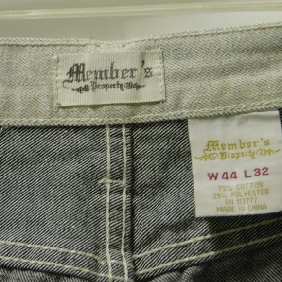 Member's Property Raw Denim Grey Jeans - Picture 4 of 8